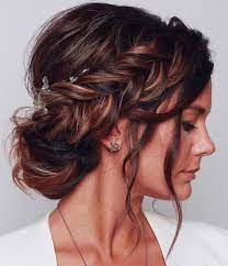 Textured Braids With Volume At The Crown Bridalhair Updo Long Hair Styles Braided Hairstyles For Wedding Hair Styles
