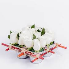 Mini roses white artificial reviews. Roses White Mini Rose Tin Pail Ode A La Rose Ode A La Rose