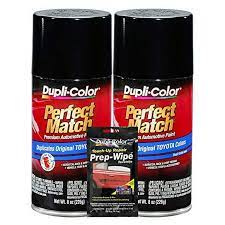 Dupli Color Bty1566 Exact Match Automotive Paint Matches Toyota Black Metallic 8 Oz Bundles Prep Wipe 3 Items