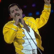 Replica Freddie Mercury Yellow Leather Jacket Costume Http Stylofashions Com Freddie Mercury Yellow Costume Jacket Freddie Mercury