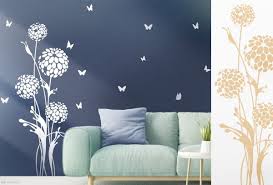 Das Schone Wandtattoo Blumen Abstrakt Wandtattoo Und Autoaufkleber Shop
