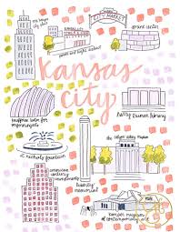 Kansas City Map Print Kansas City Map Map Print Kansas City