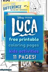 37+ coloring pages for adults disney for printing and coloring. Free Luca Printable Coloring Sheets And Kids Activities