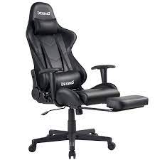 desino gaming chair racing style high back computer chair swivel ergonomic black gaming chair chair leather chair