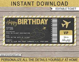 Birthday boarding pass gift ticket template | surprise plane trip reveal. Birthday Boarding Pass Gift Ticket Template Surprise Plane Trip Reveal