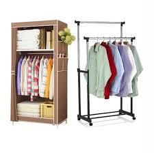 Maybe you would like to learn more about one of these? Minimalist Modern Non Woven Small Steel Cupboard Folding Clothes Storage Cabinet With Adjustable Double Pole Clothes Rack Lazada Ph