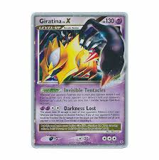 Detailing all effects of the card. Pokemon Platinum Edition Ultra Rare Card Giratina Lv X 124 127