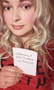 verification] Face : r/TributeMe