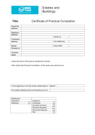 Certificate of construction completionproject:owners affidaviti certify that the work under the above named project including allappurtenances thereto, has been satisfactorily completed; Certificate Of Practical Completion Gb In Word And Pdf Formats