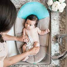 Baby delight® snuggle nest™ harmony portable infant sleeper. Baby Delight Cushy Nest Cloud Premium Infant Bather Grey And Teal Buy Online At Best Price In Uae Amazon Ae