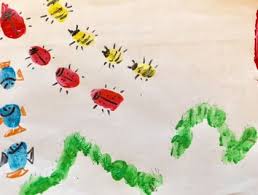 Malen Fur Ostern Fruhlingsbilder Mit Fingerfarben Fingerfarben Fruhling Bilder Fruhlingsbilder