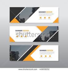 Yellow Black Triangle Abstract Corporate Business Banner Template Horizontal Banner Design Layout Banner Design Inspiration Banner Template Design