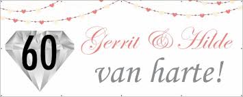 60 Jaar Diamant 123spandoek Nl