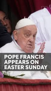 Pope Francis appeared