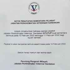 Jabatan Perkhidmatan Veterinar Sandakan