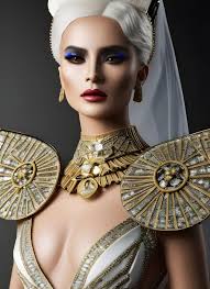 Portrait of a grocery store worker with bling