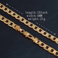 18k Gold Plated 6mm Mens Nk Links Figaro Chain Necklace Size 18 30 Inches Vova