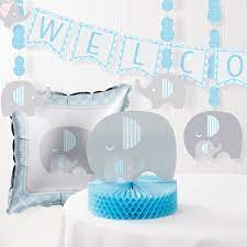 My niece jennifer ( photographer extraordinare) did all the graphics. Little Peanut Boy Elephant Baby Shower Decorations Kit Walmart Com Walmart Com