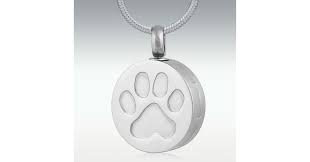Precious Dog Paw Premium Cremation Jewelry Free Engraving Stainless Steel Cremation Jewelry Cremation Jewelry Free Jewelry