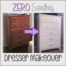 How To Makeover An Old Dresser With Zero Sanding Bedroom Furniture Makeover Refinished Dresser Diy Paint Dresser Diy