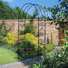 Maybe you would like to learn more about one of these? York Scroll Metal Rose Arch Arbour Burbage Iron Craft