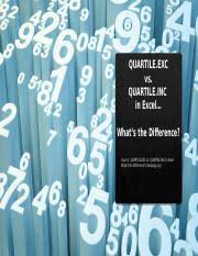 What Is The Difference Between The Percentile.Inc() And Percentile.Exc()  Function In Excel And Which One Should I Use? - Quora