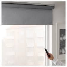 Fyrtur Blackout Roller Blind Wireless Battery Operated Gray 32x76 Ikea In 2020 Blackout Roller Blinds Roller Blinds Blinds For French Doors