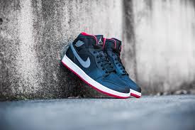 Black And Gray Air Jordan 1 Mid Air Jordan 1 Mid Black Cool Grey Gym Red Air Jordans Jordan 1 Mid Jordans