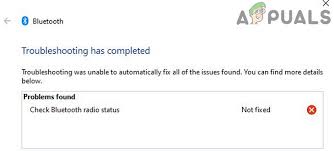 When your device is paired, but it's not working, you can use the following steps to fix the problem: How To Fix Check Bluetooth Radio Status In Windows Appuals Com