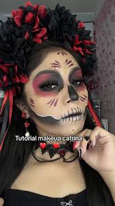 Tutorial ❤️🖤❤️👻🎃#fyp #makeupcatrina😜🥴💀 #maquillajehalloween  #halloween #parati #guatemala #maquillajehalloween #catrinamakeup  #halloweenlook