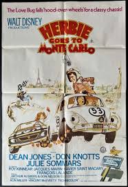 All About Movies - Herbie Goes To Monte Carlo Poster Original One Sheet  1977 Dean Jones Love Bug