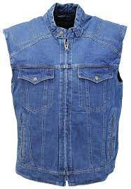 Quilt Lined Blue Denim Club Vest Vmc143u In 2021 Blue Denim Denim Vest