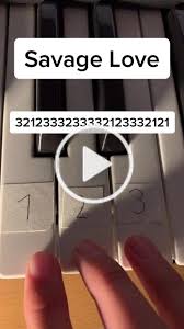 Tiktok Savage Love Easy Piano Songs Piano Music Easy