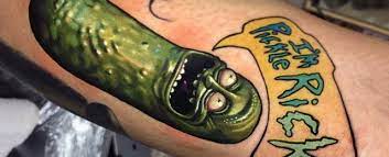 Rick's tattoos is located at: 50 Pickle Rick Tattoo Ideas For Men Rick And Morty Designs