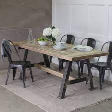 Other industrial kitchen tables include glass, reclaimed wood, and copper sheeting. Are You Interested In Our Reclaimed Industrial Dining Table With Our Rustic Dining Table Reclaimed Wood Dining Table Wood Dining Table Industrial Dining Table