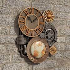 William widdop wall clock with moving cogs & mirror face. Large Decorative Wall Clocks For Sale Visualhunt