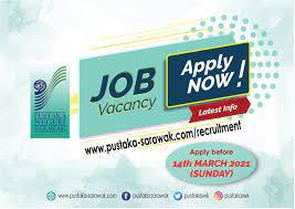 Only shortlisted candidates will be notified. Sarawak Edition Makluman Jawatan Kosong Pustaka Negeri Facebook