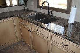 Baltic Brown Granite Kitchen Countertops With Light Color Kitchen Cabinets Brown Granite Granite Countertops Kitchen Baltic Brown Granite