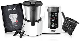 El taurus mycook one es uno de los robots de cocina de nueva hornada más parecidos en prestaciones y acabados a la thermomix, que cuenta estos días con un importante descuento: Taurus Mycook Easy Robot De Cocina Inteligente Multifuncion 1600 W 2 Litros Plastico 10 Velocidades Acero Inoxidable In Vaporera Negro Blanco Amazon Es Hogar