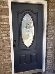 You can chose a warm white, such as paperwhite sw 7105. Love My Recently Painted Front Door Sherwin Williams Inkwell Blue Door Blue Gray Door Front Door Front Door Colors Exterior Door Styles