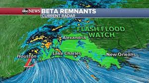 Those areas could see flash flood warnings as storms start to dump nearly two. Beta Drenches Houston Flash Flood Watch Issued In Louisiana Mississippi Abc News