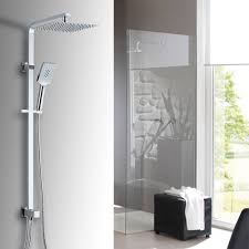 Modernes Badezimmer Duschsysteme Eckig Thermostat Regendusche Duschset Ohne Armatur Dusche Duschsysteme Regendusche