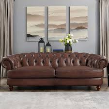 Browse a wide selection of couches for sale on houzz, including leather sofas as well as reclining sofa, tufted sofa, designer sofa and comfy couch designs. Hydeline Melton So Melton Leather Sofa In Diamond Tufted Dark Brown W Nailheads
