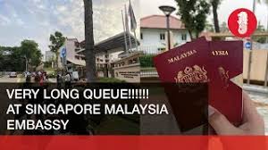 The consular section shares location as well as telephone number and email address with the high commission. Long Queue For Malaysians Renewing Their Passports At Singapore Malaysia Embassy Youtube