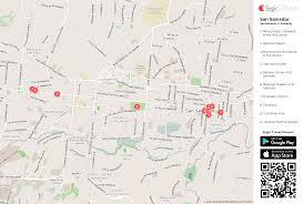 Discover the beauty hidden in the maps. San Salvador Printable Tourist Map Sygic Travel