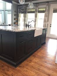 Kitchen Island Color Black Kitchen Island Color Ngr Spray Stain In Brown Black Kitchen Island Black Kitchens Kitchen Island With Seating