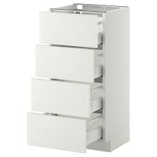 Metod Maximera Elt Bas 4 Faces 4 Tiroirs Blanc Haggeby Blanc 40x37 Cm Ikea
