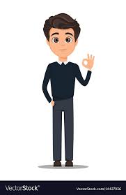 Business Man Cartoon Character Young Handsome Vector Image On Vectorstock Cartoon Character Design Character Design Animation Animated Man