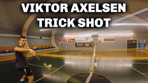 A baby is in viktor axelsen's future. Viktor Axelsen Badminton Trick Shot Cross Court Net Youtube