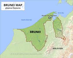 Please complete the form and we will aim to respond to you within three working days. Brunei Physical Map